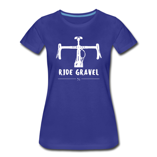 Ride Gravel- Women’s Premium T-Shirt - royal blue