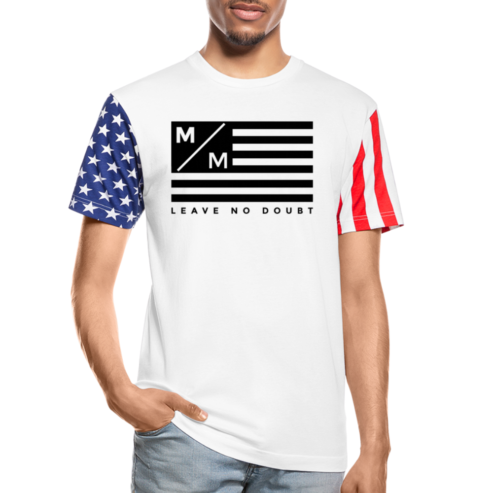 MM Flag LND- Unisex Stars & Stripes T-Shirt FP - white