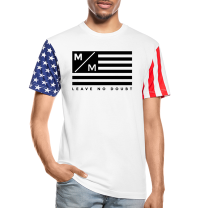 MM Flag LND- Unisex Stars & Stripes T-Shirt FP - white