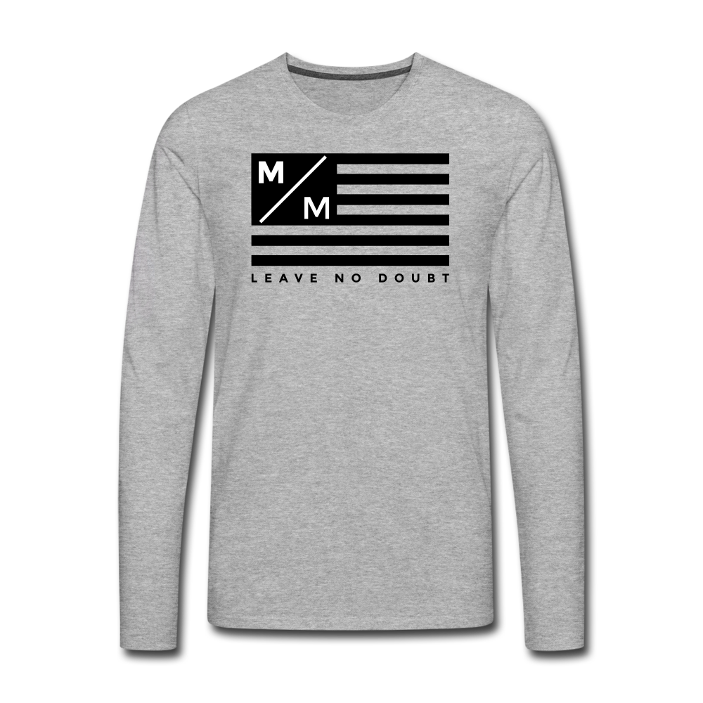 MM Flag LND- Men's Premium Long Sleeve T-Shirt FP - heather gray