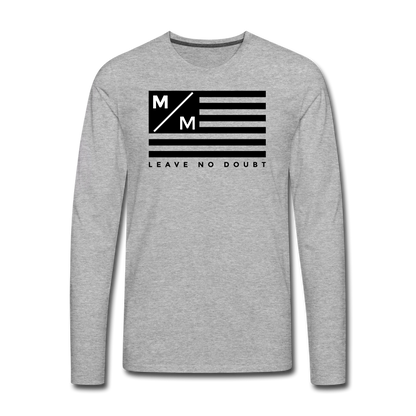 MM Flag LND- Men's Premium Long Sleeve T-Shirt FP - heather gray