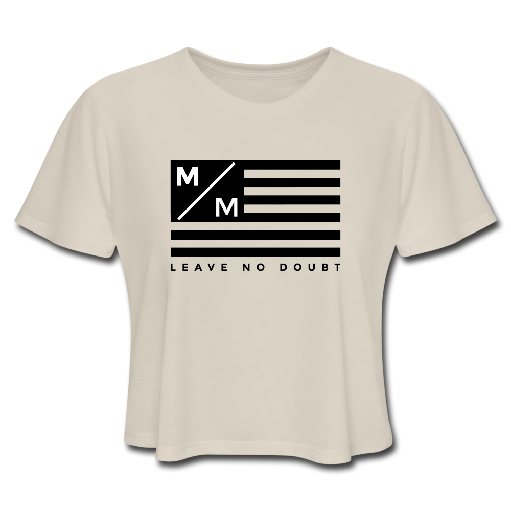 MM Flag LND- Women's Cropped T-Shirt FP - dust