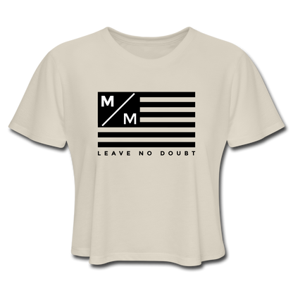 MM Flag LND- Women's Cropped T-Shirt FP - dust