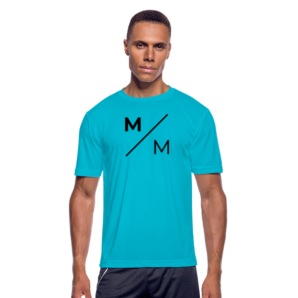 M/M- Men’s Moisture Wicking Performance T-Shirt - turquoise